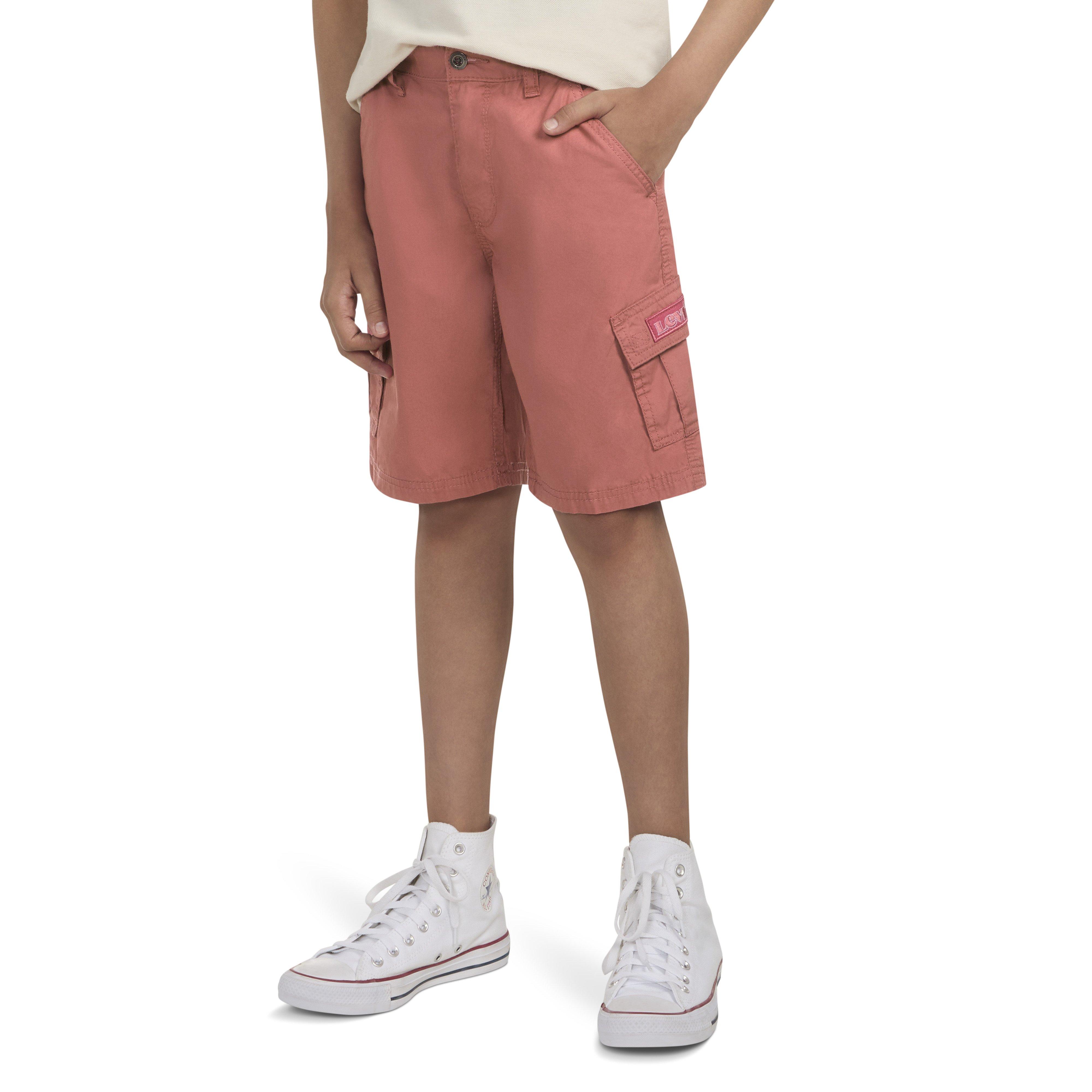 Levi's Big Boys' Red Tab Relaxed Cargo Shorts - Red - RED